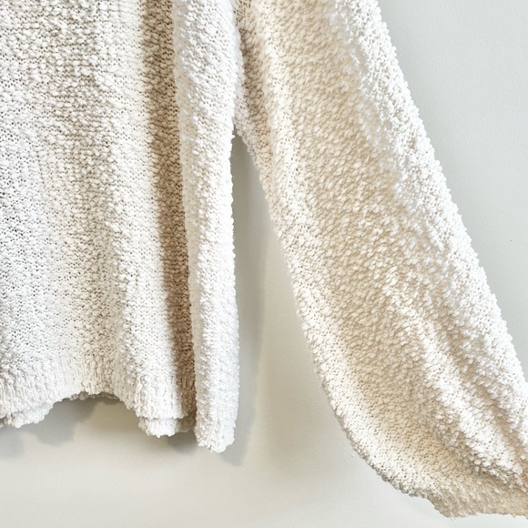 Hayden Boutique Crewneck Balloon Sleeve Popcorn Knit Sweater - Picture 3 of 4